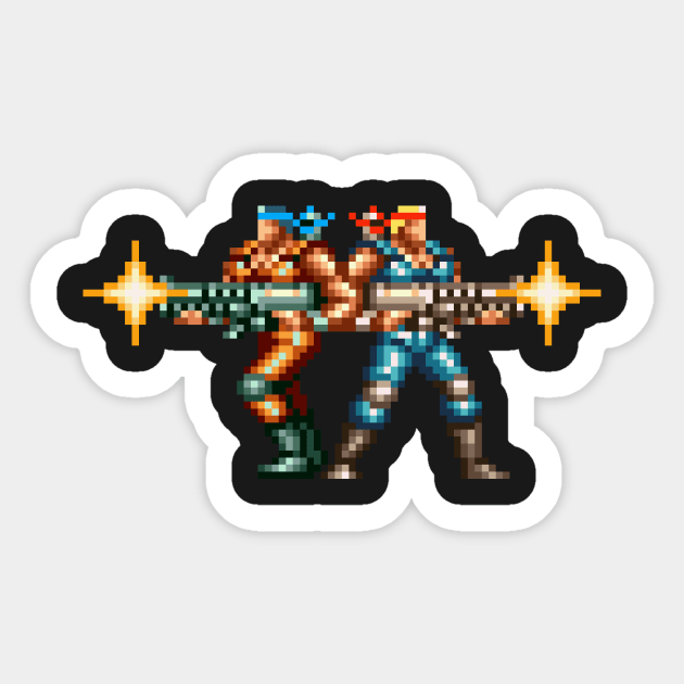 Bill and Lance Sticker by Pixelblaster